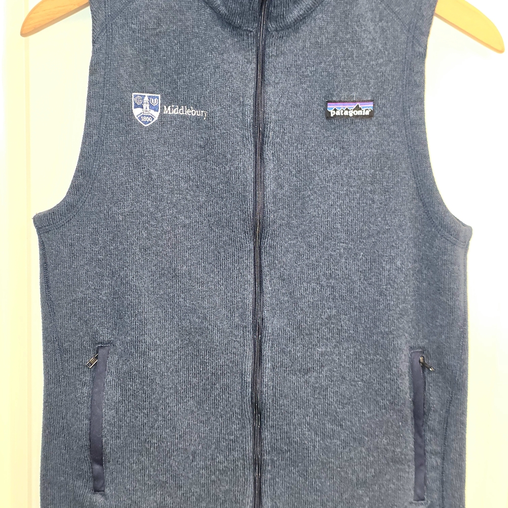 Patagonia Better Sweater Vest Women's Medium Heathered Blue Middlebury